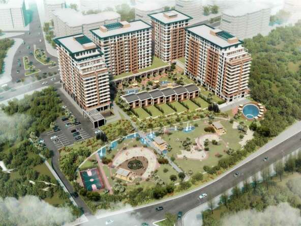 A high angle view of a building Description automatically generated